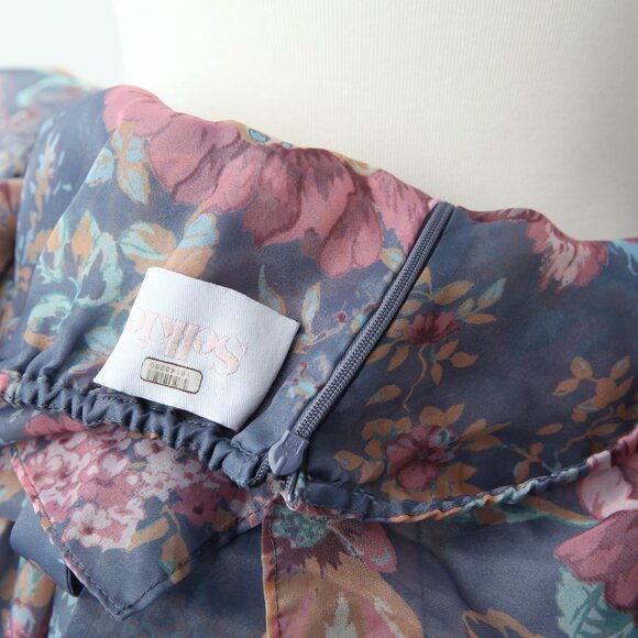 Selkie Romance Novel Blue Floral Gown - RARE FIND - Size XL - Picture 9 of 11